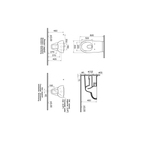 Conforma Wand-WC spülrandlos VitrA Flush barrierefrei Bidetfunktion 35 x 70 x 38,5 cm Weiß Hochglanz VitrA Conforma Tiefspüler-Wand-WC VitrA Flush 2.0 mit Bidetfunktion barrierefrei 35 x 70 cm Weiß Hochglanz Conforma Wand-WC VitrA Flush 2.0 mit Bidetfunktion (700 mm), ohne Spülrand, rollstuhlgerecht, Tiefspüler, 350 x 700 mm, 3/6 Liter Spülvolumen, mit seitlicher Befestigung, inklusive Spülrohrverlängerung, Farbe: Weiß, erhöhte Montage erforderlich zur Erreichung einer Sitzhöhe von 480 mm nach DIN 1385-6, DIN-EN 38, DIN 18040, DIN-EN 997, passende WC-Sitze # 84, # 115 5810B003-0850