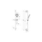 Base Round Handshower Set  1F, 100 mm, Chrome A45909EXP