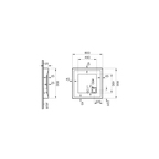 T80 Kare Monoblok Duş Teknesi 80x80 cm  60370002000