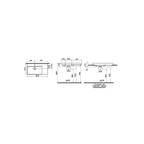 Metropole Lavabo rectangulaire 90 cm Metropole lavabo 90cm ,trou de robinet, sans trop-plein, rectifié, blanc br. Metropole lavabo rectangulaire, 90x47 cm , avec couvercle de siphon en forme carré, avec trou de robinet, sans trop-plein, rectifié,  blanc brillant 7528B003-0937