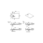 V-Stone 120x90 ,pierre blanc Receveur V-Stone 120x90 Rect. Pierre Blanc Receveur en pierre de synthèse V-Stone 120x90 Rect. Pierre Blanc 59920109000