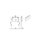 Core Aynalı Banyo Dolabı 100 cm, aydınlatmalı fırçalı krom 66912