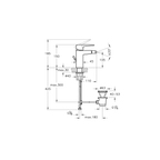 Root Square Bide Bataryası Sifon Kumandalı, Fırçalı Nikel  A4273634
