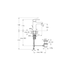 Flow Soft Standard Basin Mixer Pop-up, Matt Black  A4302736VUK