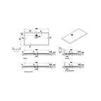 V-Stone 180x090  ,pierre noir Receveur en pierre de synthèse V-Stone 180x090 Pierre Noir Receveur en pierre de synthèse V-Stone 180x090 Pierre Noir 59920151000