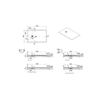 V-Stone Neo 140 x 90 Rectangulaire Receveur 140 x 90 Rect., Blanc, siphon et cache-siphon inclus, coloré, 90 mm Receveur 140 x 90 Rectangulaire, Blanc, siphon et cache-siphon inclus, coloré, 90 mm, recoupable de 10 cm du côté du mur (3 cotés), réparable (Classification antidérapant PN24) 66150001801