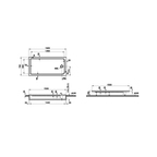 Optimum Neo Dikdörtgen Flat Duş Teknesi 150x75  64710002000