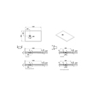 V-Stone Neo 120 x 80 Rectangulaire Receveur 120 x80 Rect., Blanc, siphon et cache-siphon inclus, coloré, 90 mm Receveur 120 x 80 Rectangulaire, Blanc, siphon et cache-siphon inclus, coloré, 90 mm, recoupable de 10 cm du côté du mur (3 cotés), réparable (Classification antidérapant PN24) 66120001801