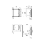 Valarte Plan céramique, 80 cm, blanc brillant Plan céramique, 80 cm, avec un trou central pour robinet, finition blanc brillant Plan céramique, 80 cm, avec un trou central pour robinet, finition blanc brillant, avec pieds métalliques et étagère murale en métal – avec trop- plein. Crépine #6392 et bonde clic-clac #A45149 à commander séparément 7802B003-6173