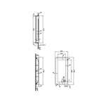 T80 Dikdörtgen Flat Duş Teknesi 170x80 cm  56810002000