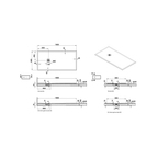 V-Stone Neo 180 x 90 Rectangulaire Receveur 180 x 90 Rect., Blanc, siphon et cache-siphon inclus, coloré, 90 mm Receveur 180 x 90 Rectangulaire, Blanc, siphon et cache-siphon inclus, coloré, 90 mm, recoupable de 10 cm du côté du mur (3 cotés), réparable (Classification antidérapant PN24) 66210001801
