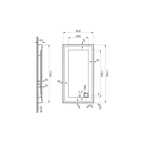 T90 Dikdörtgen Monoblok Duş Teknesi 170x90 cm  58680002000