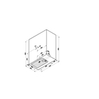 Roomy Neo Kompakt Duş Ünitesi 150x080 cm, Sağ, (U Duvar)+Ayak Panelli  65051101000
