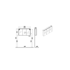 Core Aynalı Banyo Dolabı 120 cm, aydınlatmalı fırçalı krom 66913
