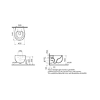 Memoria Wall-hung WC Rim-ex, hidden fixation, 54 cm without bidet function, Clean, white 5885B403H0101