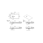 V-Stone Neo 140 x 80 Rectangulaire Receveur 140 x 80 Rect., Blanc, siphon et cache-siphon inclus, coloré, 90 mm Receveur 140 x 80 Rectangulaire, Blanc, siphon et cache-siphon inclus, coloré, 90 mm, recoupable de 10 cm du côté du mur (3 cotés), réparable (Classification antidérapant PN24) 66140001801