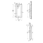 T75 Dikdörtgen Flat Duş Teknesi 160x75 cm  57190002000