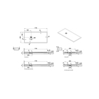 V-Stone Neo 170 x 80 Rectangulaire Receveur 170 x 80 Rect., Blanc, siphon et cache-siphon inclus, coloré, 90 mm Receveur 170 x 80 Rectangulaire, Blanc, siphon et cache-siphon inclus, coloré, 90 mm, recoupable de 10 cm du côté du mur (3 cotés), réparable (Classification antidérapant PN24) 66190001801