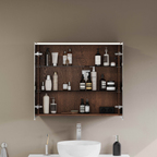 Metropole Edge Mirror Cabinet 80 cm, illuminated walnut 67165