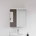 Core Mirror Cabinet 60 cm, illuminated matt grey, right 67591
