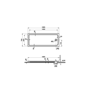 Optimum Neo Dikdörtgen Monoflat Gövde 180x75 cm  64430002000