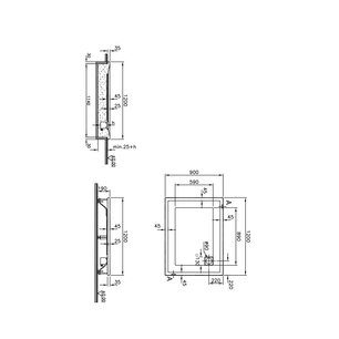 T90 Dikdörtgen Flat Duş Teknesi 120x90 cm  58730002000