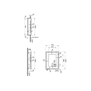 T75 Dikdörtgen Flat Duş Teknesi 100x75 cm  57070002000