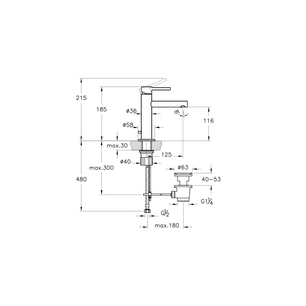 Origin Basin Mixer Soft Copper Basin Mixer withPop-Up  A4256829VUK