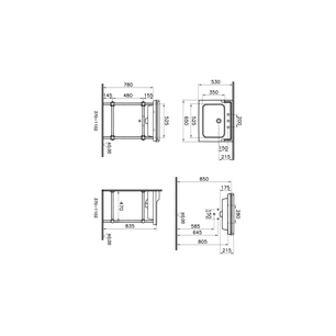 Valarte Plan céramique, 65 cm, blanc brillant Plan céramique, 65 cm, avec 3 trous pour robinet, finition blanc brillant Set de douche 3 jets, noir mat. Douchette (130 mm diamètre) - Avec 3 jets (Aquamassage, Waterfall, Aquaspray) - Flexible de douche gaine lisse (1 750 mm) - Anti-torsion - G 1/2” - Barre de douche (705 mm) - Avec porte douchette anticalcaire 7801B003-6172
