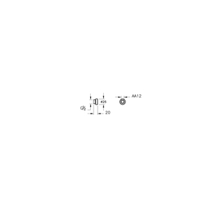 Uzatma 1 cm, Krom  A46001