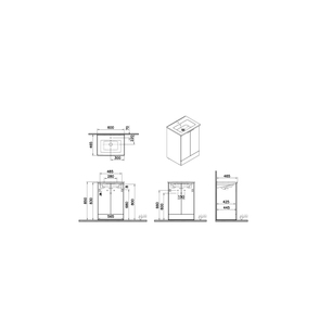 S20 Square Floor-standing Washbasin Unit – 60cm Washbasin unit, two doors, high gloss White finish. Without washbasin and siphon. Size: W: 565 mm D: 445 mm H: 845 mm. Compatible with 7676B003-0001 VitrA S20 furniture range is designed for reliable performance and everyday functionality. It features soft-close mechanisms. 81230