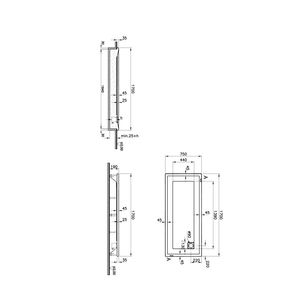 T75 Dikdörtgen Flat Duş Teknesi 170x75 cm  57210002000