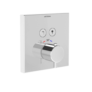 Aquaheat Ankastre Termostatik Banyo Bataryası Sıva Üstü Grubu, Krom  A42746