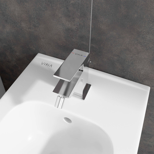 Minimax Square Miscelatore monocomando per bidet Cromato Lucido A43726EXP