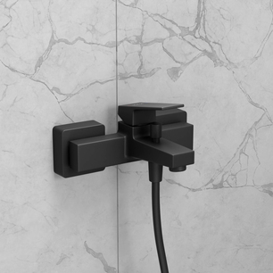 Minimax Square Built-in Bath/ Shower Mixer  Matt Black A4352036EXP