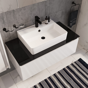 FLow Soft Standard Basin Mixer Matt Black  A4300936VUK