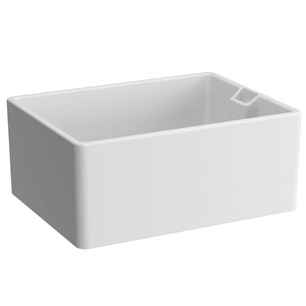 Arkitekt Stand-on eviye tek gözlü, 60x46 cm armatür deliksiz, su taşma delikli, beyaz 5772B003-7200