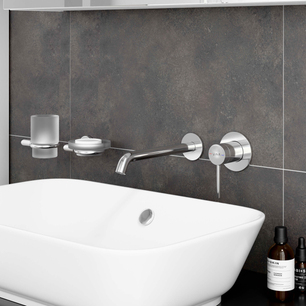 Minimax Round Built-in Basin Mixer Large Chrome A43549EXP