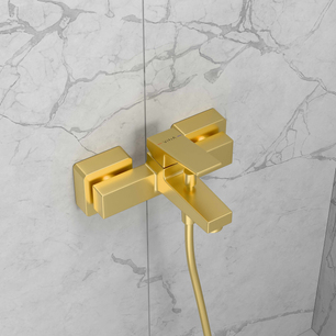 Minimax Square Built-in Bath/ Shower Mixer  Brushed Gold A4352025EXP