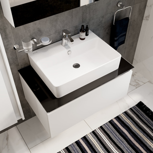 Flow Round Compact Basin Mixer Chrome  A42923VUK