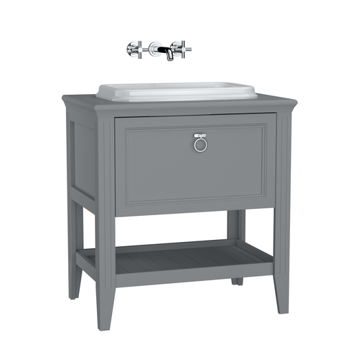 Matte gray Valarte Washbasin Unit - 80cm 62196