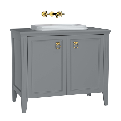 Matte gray Valarte Washbasin Unit - 100cm 62172
