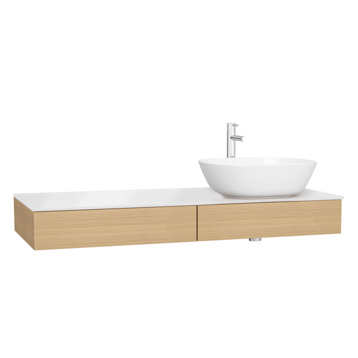 Flat Oak Origin Vanity Unit 65684