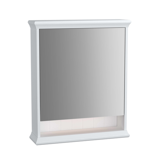 Matt white Valarte Mirror Cabinet - 65cm 62225