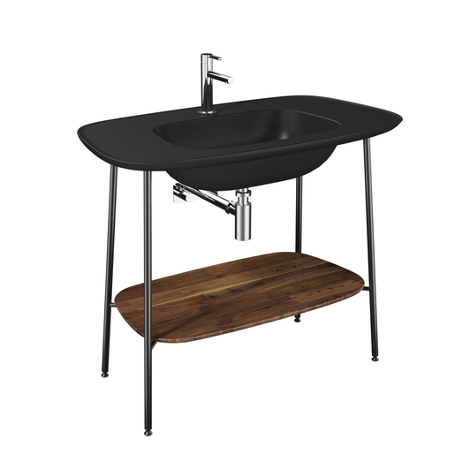 Dark Oak Plural Washbasin Unit 64046