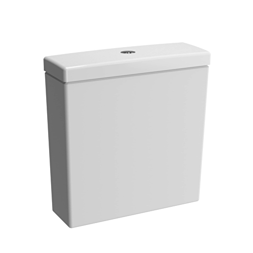 Compact close-coupled cistern
