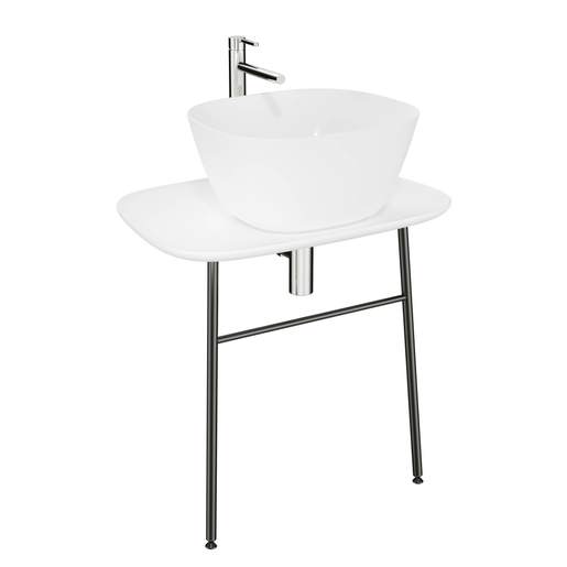Matt white Plural Washbasin Unit 62561