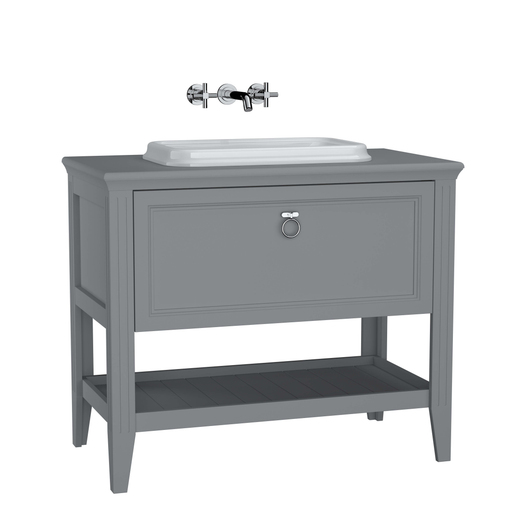 Matte gray Valarte Washbasin Unit - 100cm 62199