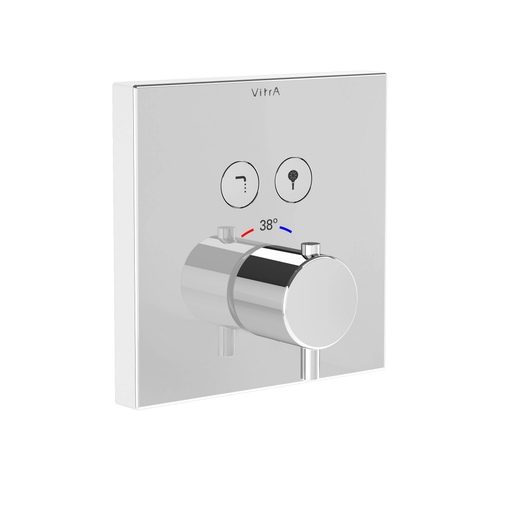 Aquacontrol Thermostatic Built-in Bath/Shower Mixer - Square