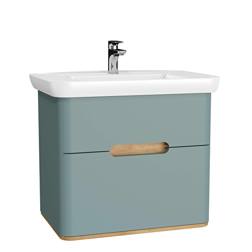 Matte Fiyord Green Sento Washbasin Unit - 80 cm 65877